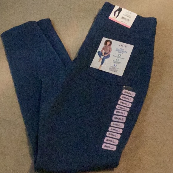 HUE Yoga Stretch Denim in Deep Blue - Picture 1 of 9